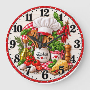 Horloge en Acrylique Une horloge murale pour cuisi