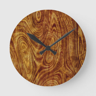 Horloge en bois d'effet d'arbre de nature de