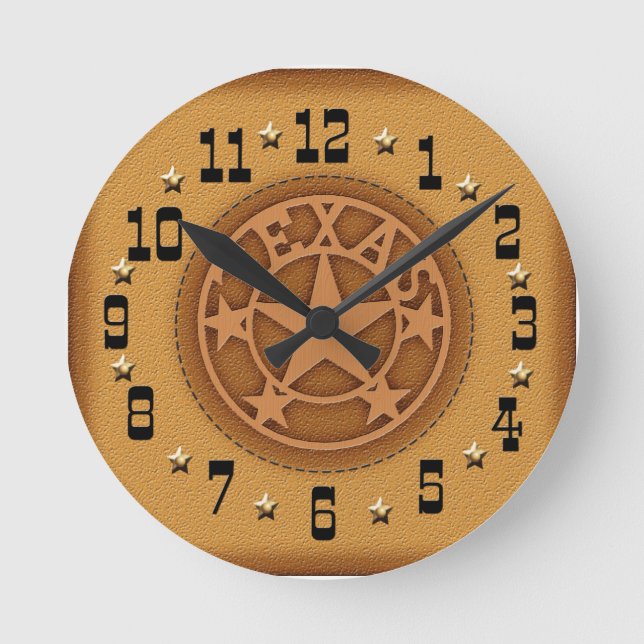 Horloge en cuir de marque Texas Star (Recto)