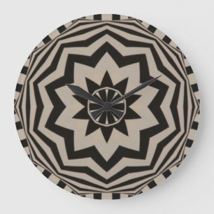 Horloge en noir et blanc gras