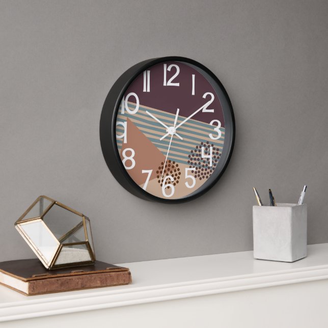 Horloge Encore une Abstraite du milieu du siècle (Bureau)