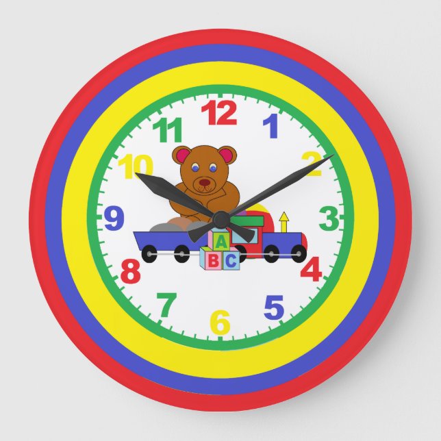 Horloge Enfants De Nourriture Avec Nombre (Recto)