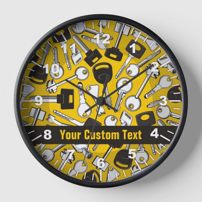 Horloge Ensemble de clés Arrière - plan (Recto)