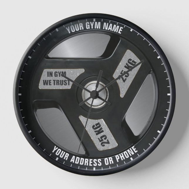 Horloge Entraînement Propriétaire de salle de gym Fitness  (Recto)
