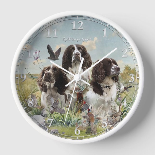Horloge Espagnol Springer anglais, Art (Recto)
