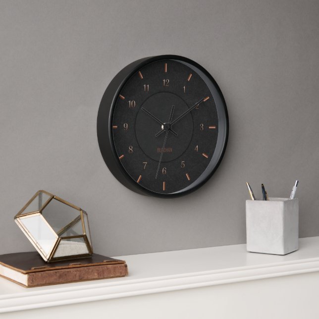 Horloge Faux Noirs modernes (Bureau)