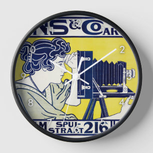 Horloge Femme caméra, photographe, Van Caspel