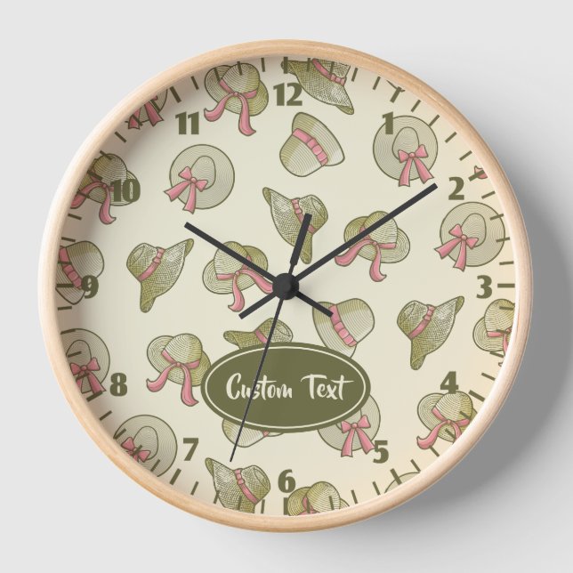 Horloge Femme Casquette d'été Jaune (Recto)