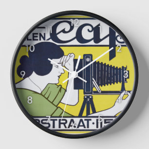 Horloge Femme photographe, photographe, Van Caspel