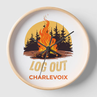Horloge Feu de camp Charlevoix Michigan