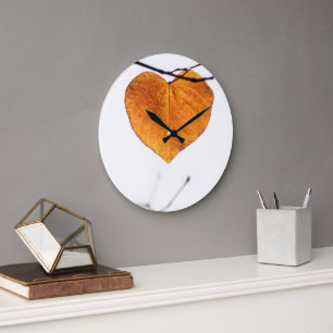 horloge feuille