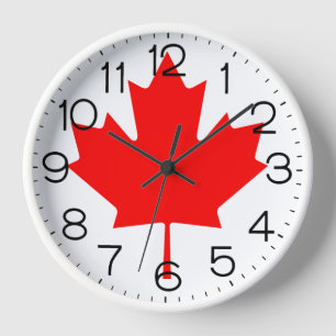 Horloge Feuille d'érable du Canada