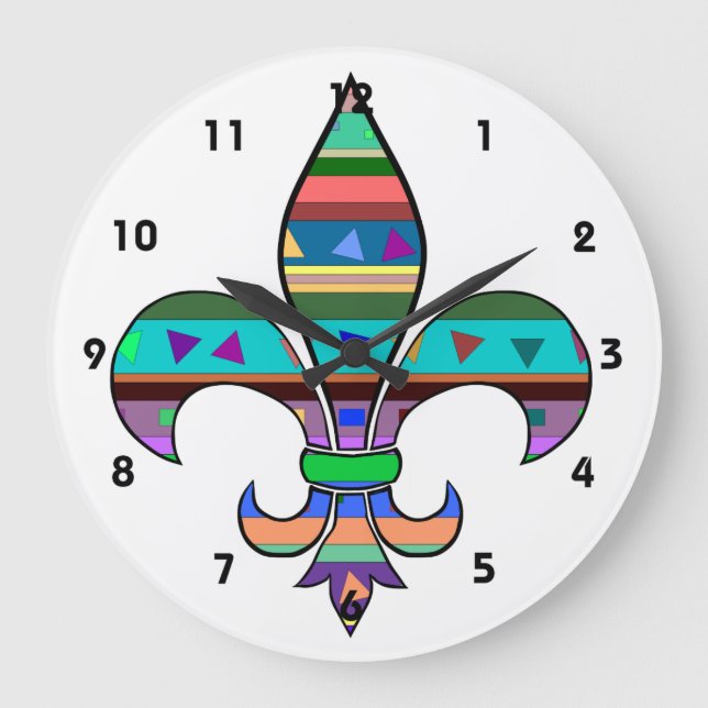 Horloge Fiesta Fleur de Lis (Recto)