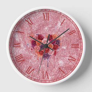 Horloge Fleurs