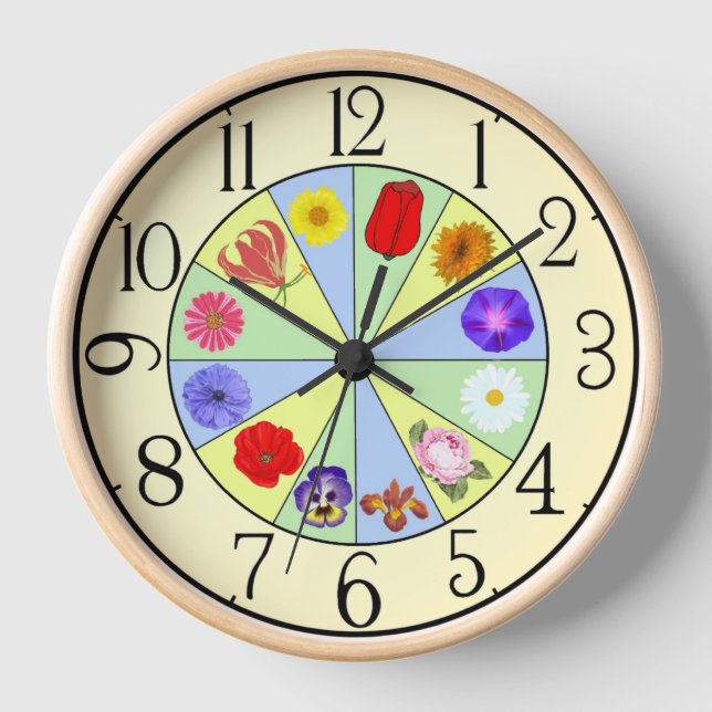 Horloge Fleurs (Recto)