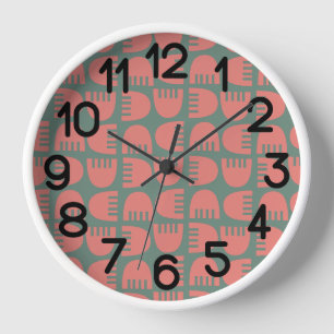 Horloge Fleurs Boho