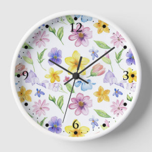 Horloge Fleurs Floral Pattern Sublimation-95651