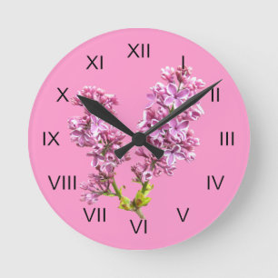 Horloge - Fleurs Lilac