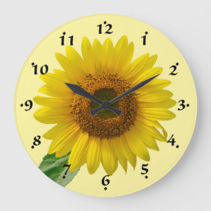 Horloge florale de tournesol