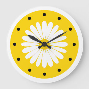 Horloge florale gaie et vive