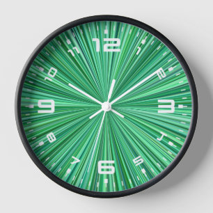 Horloge Fond à rayures radiales bleues-23156