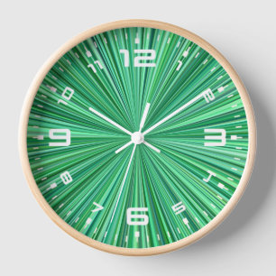 Horloge Fond à rayures radiales bleues-23156