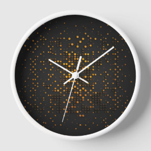 Horloge fond noir