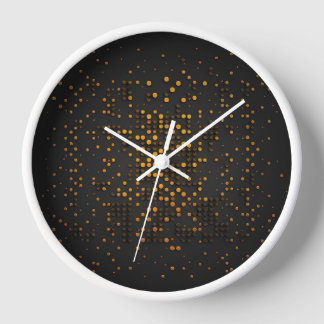 Horloge fond noir