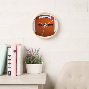 Horloge Football Américain : J'Aime Ce Jeu