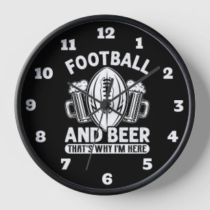 Horloge Football Et Bière