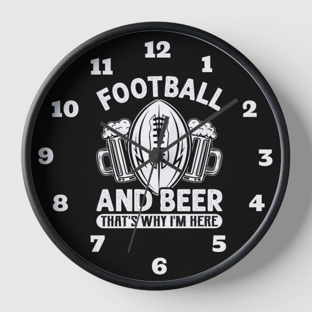 Horloge Football Et Bière (Recto)