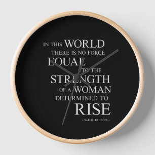 Horloge Force De La Femme Citation Motivationnelle Inspira
