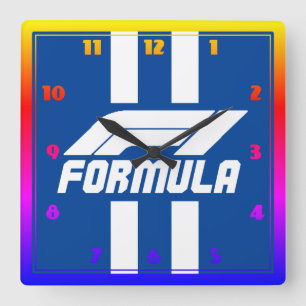 Horloge Formel Quadratische Wanduhr