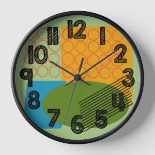 Horloge Formes Abstraites