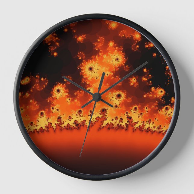Horloge fractale de la flamme solaire (Recto)