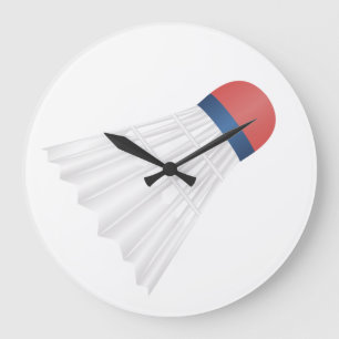 Horloge fraîche de badminton