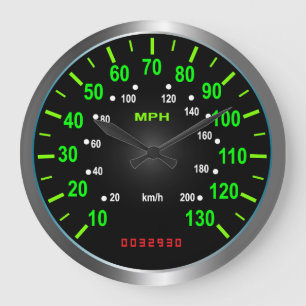 Horloge fraîche de tachymètre