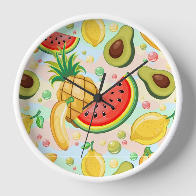 Horloge Fruits d'été frais Motif (Recto)