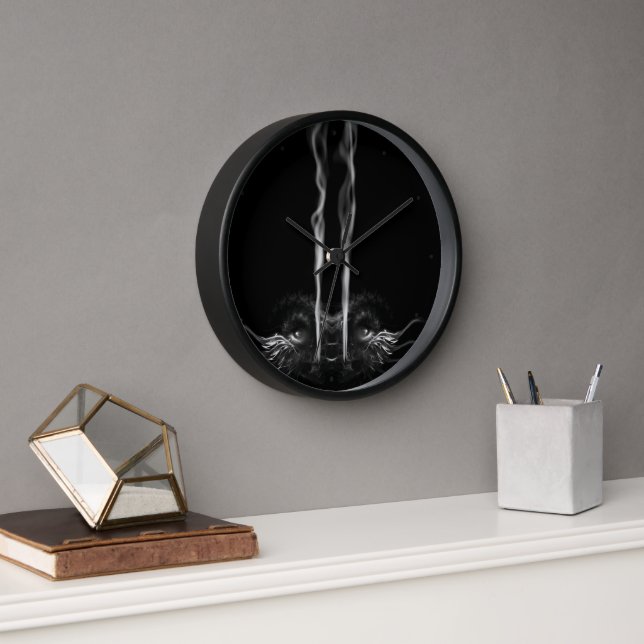 Horloge Fumée de dragon noir (Bureau)