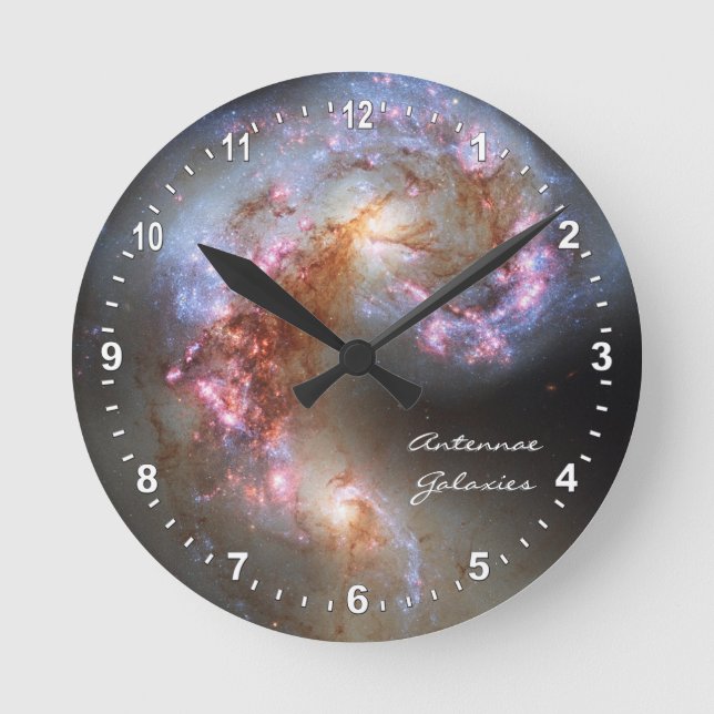 Horloge Galaxies & Antennes d'Astronomie, Hubble (Recto)