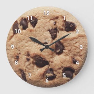Horloge géante de gâteau aux pépites de chocola