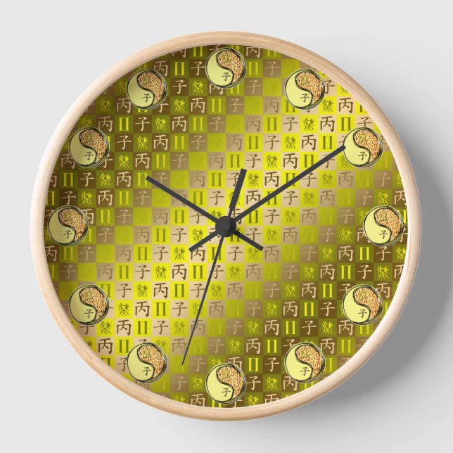 Horloge Gémeaux & Rat de feu (Recto)