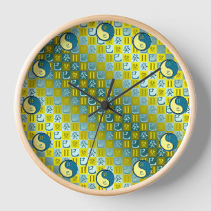Horloge Gémeaux & Serpent d'eau