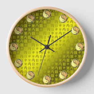 Horloge Gémeaux & Singe de Feu