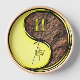 Horloge Gémeaux & Singe de Terre