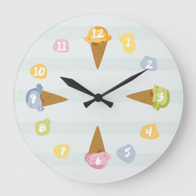 Horloge glacée pour enfants (Recto)