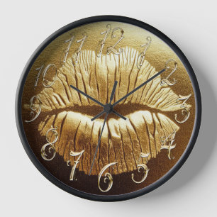 Horloge Gold Lips