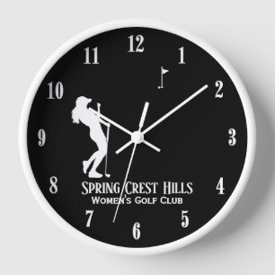 Horloge Golf féminin Deux lignes Personal Black