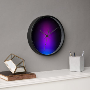 Horloge Gradient violet noir