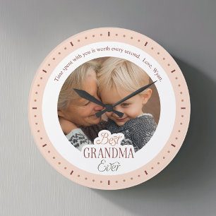 Horloge grand format avec photo personnalisée Meil